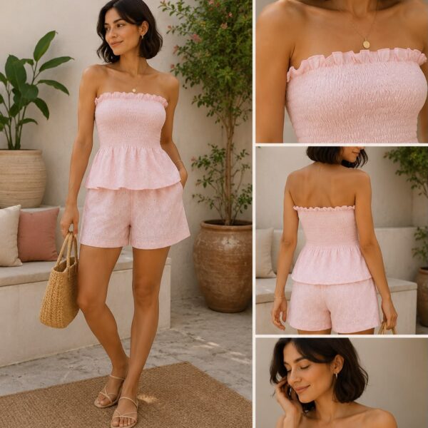 Conjunto Rosado Wetdowet