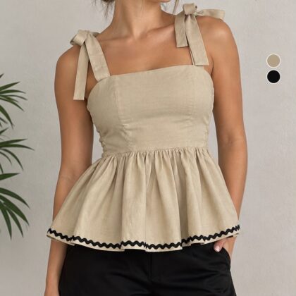 CONJUNTO MARRON TEJIDO