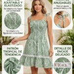 Vestido Verde Hojas