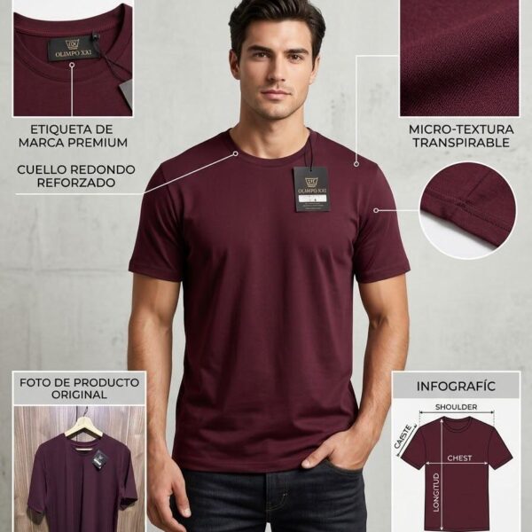 Camisa Básica Olimpo XXI - Bordeaux