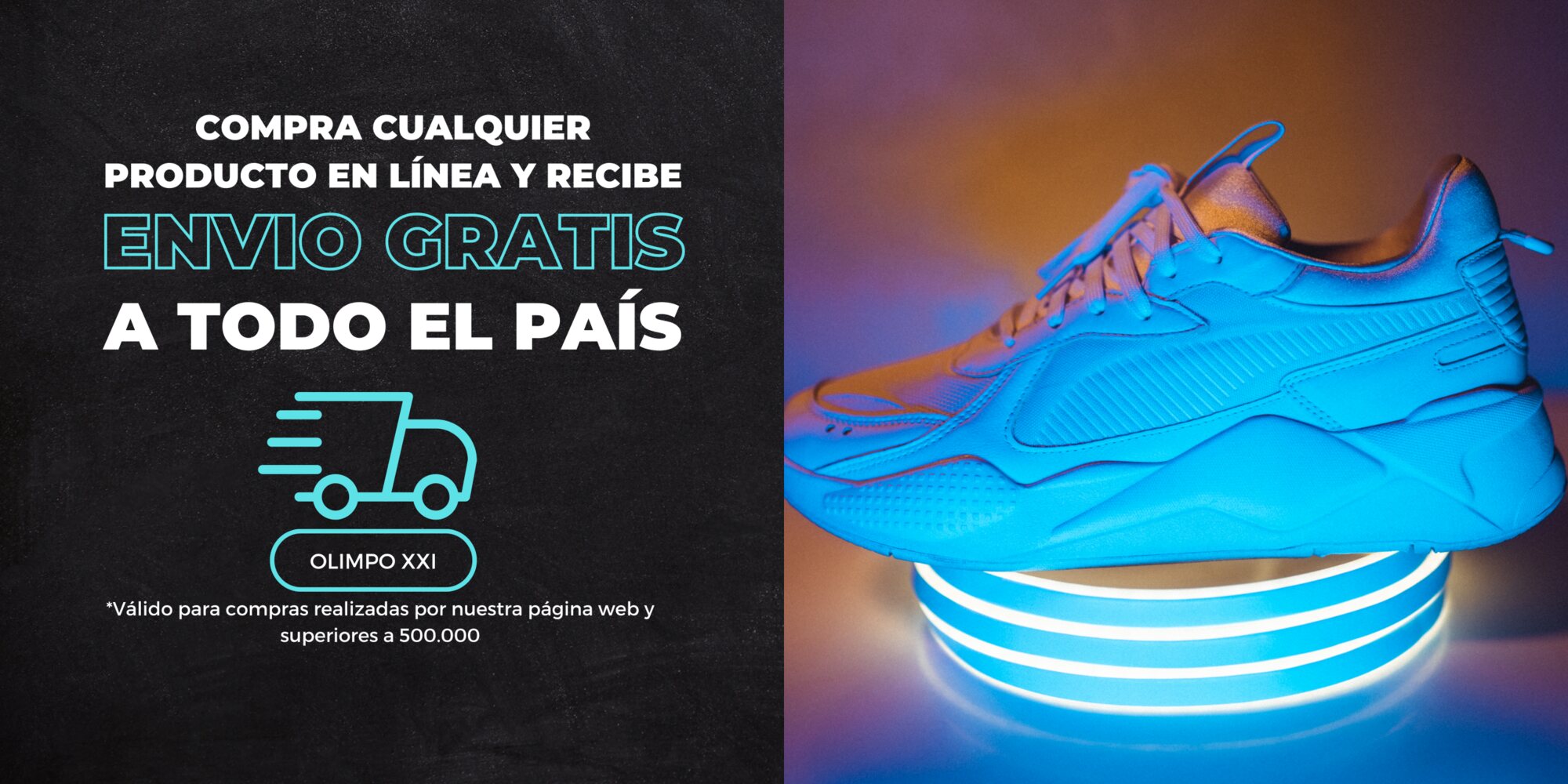 Envío gratis a todo el país en compras por nuestra página web superiores a $500.000